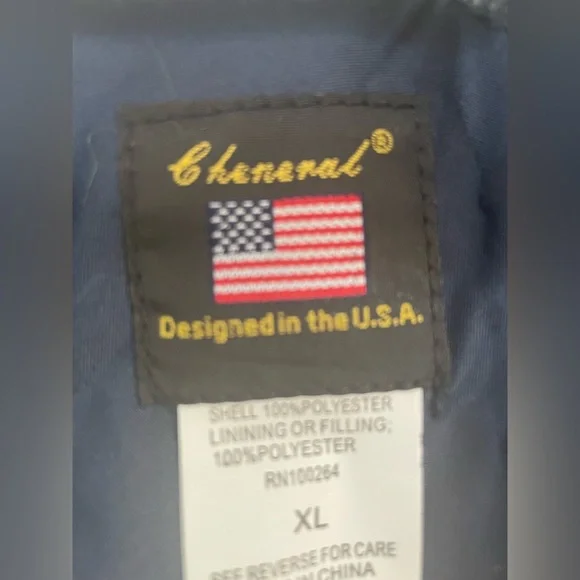 Bethany Beach Delaware men’s tan/navy full zip windbreaker with hood; XL - Picture 11 of 11